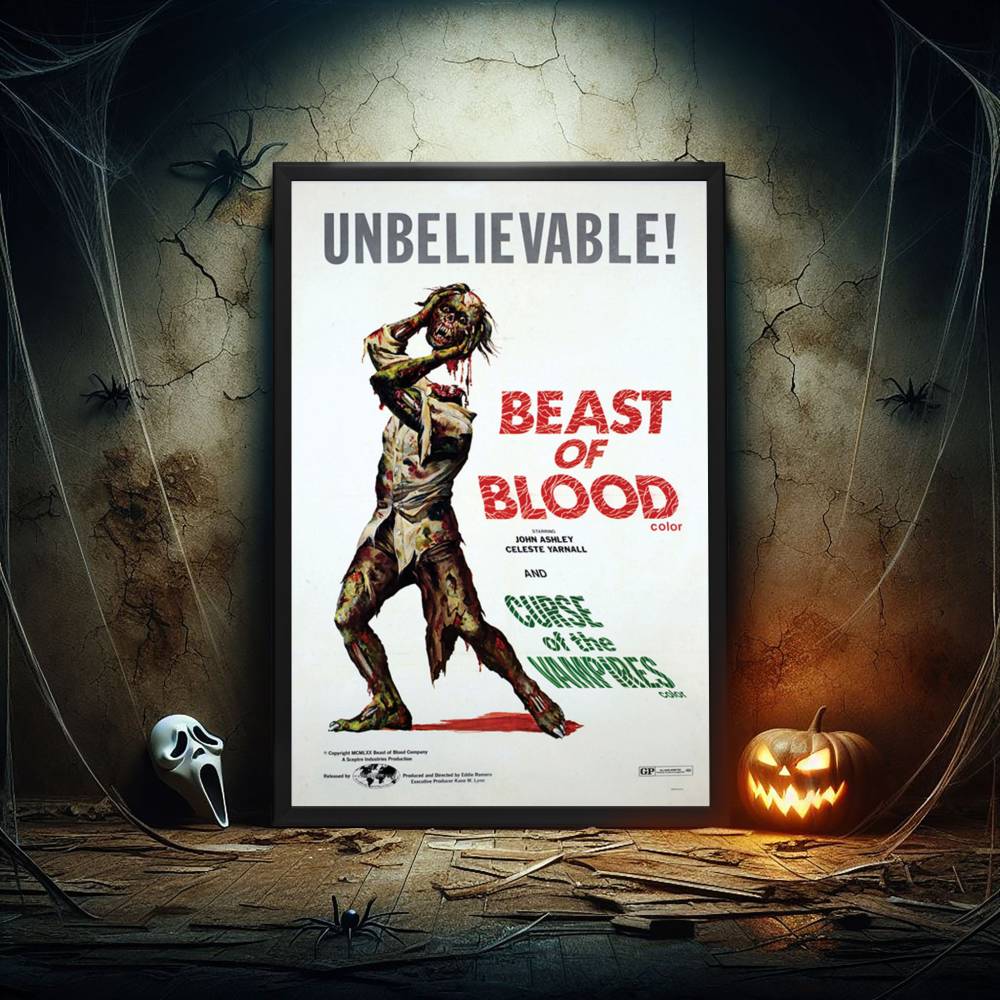 "Beast Of Blood" (1971) Framed Movie Poster