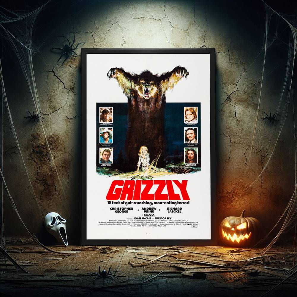 "Grizzly" (1976) Framed Movie Poster