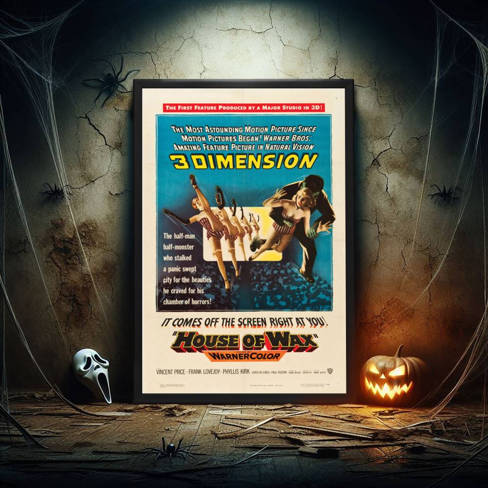 "House Of Wax" (1953) Framed Movie Poster