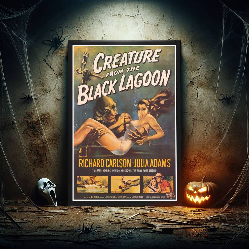 "Creature from the Black Lagoon" (1954) Framed Movie Poster