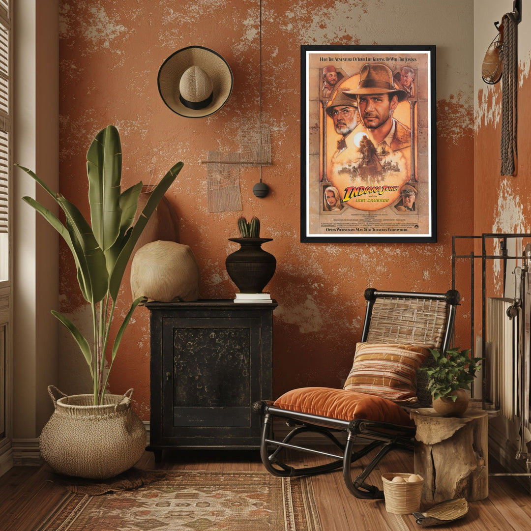 "Indiana Jones And The Last Crusade" (1989) Framed Movie Poster