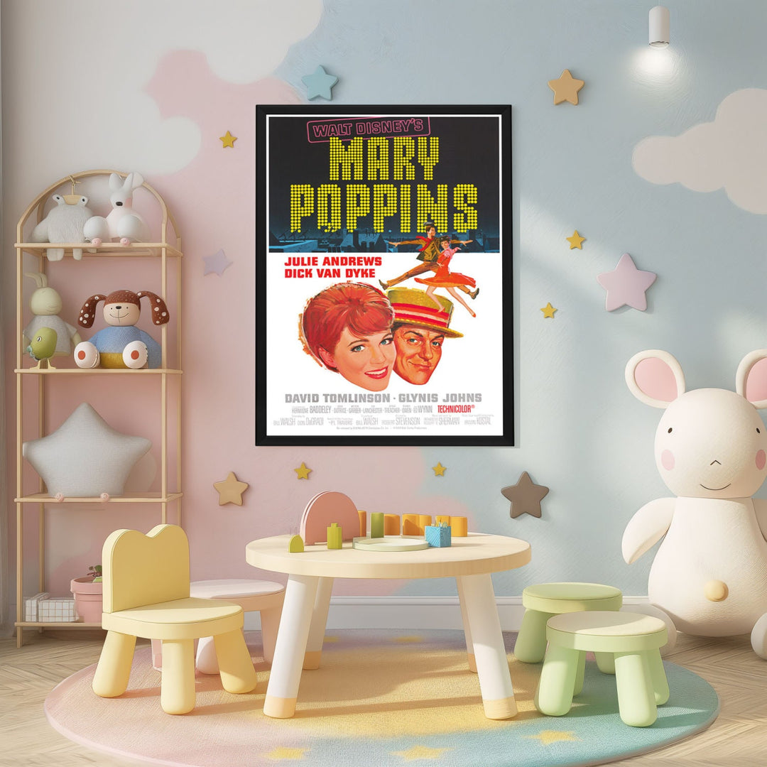 "Mary Poppins" (1964) Framed Movie Poster