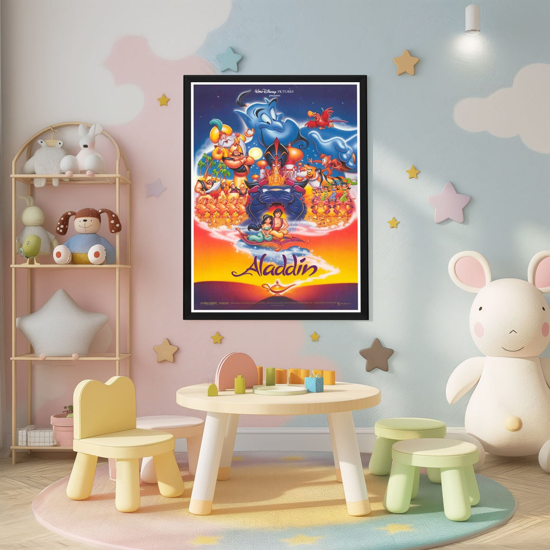 "Aladdin" (1992) Framed Movie Poster