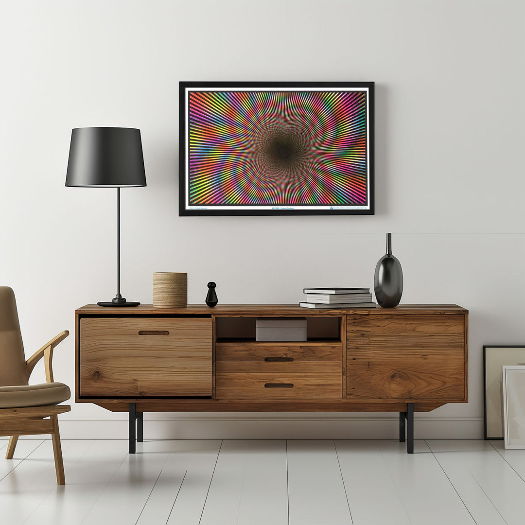 Background with Framed Poster