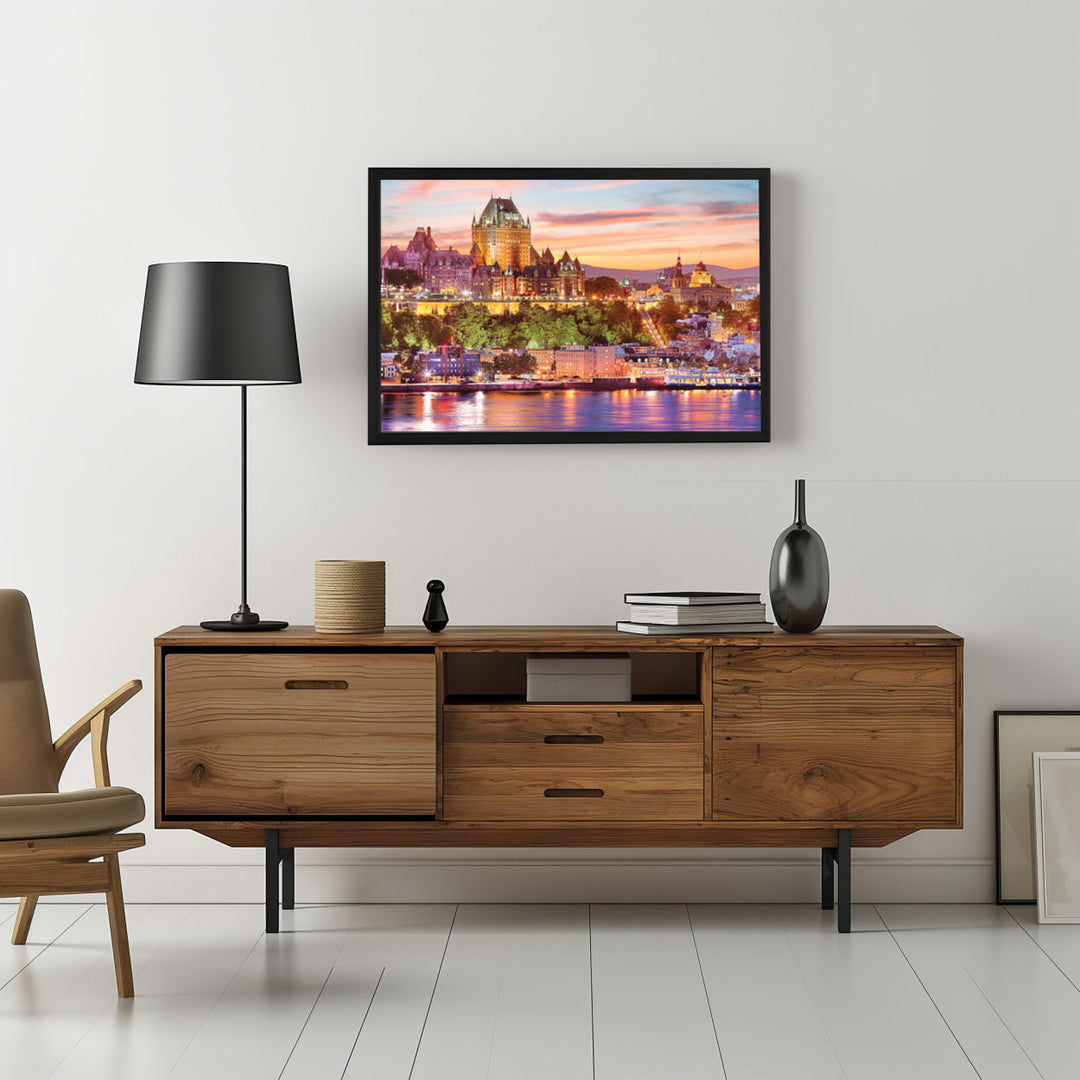 Background with Framed Poster