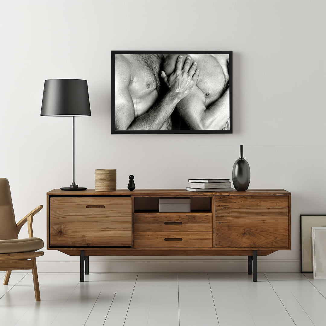 Background with Framed Poster