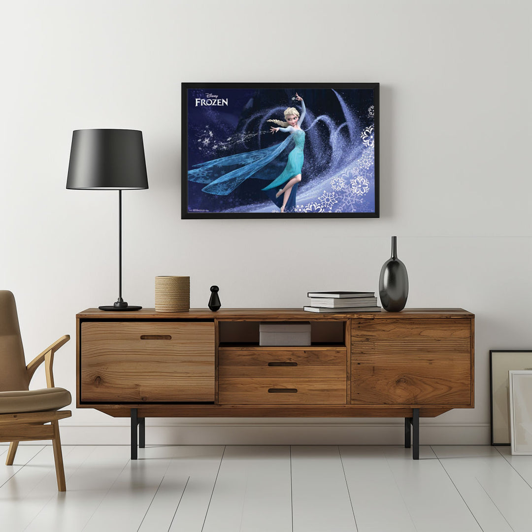 Background with Framed Poster