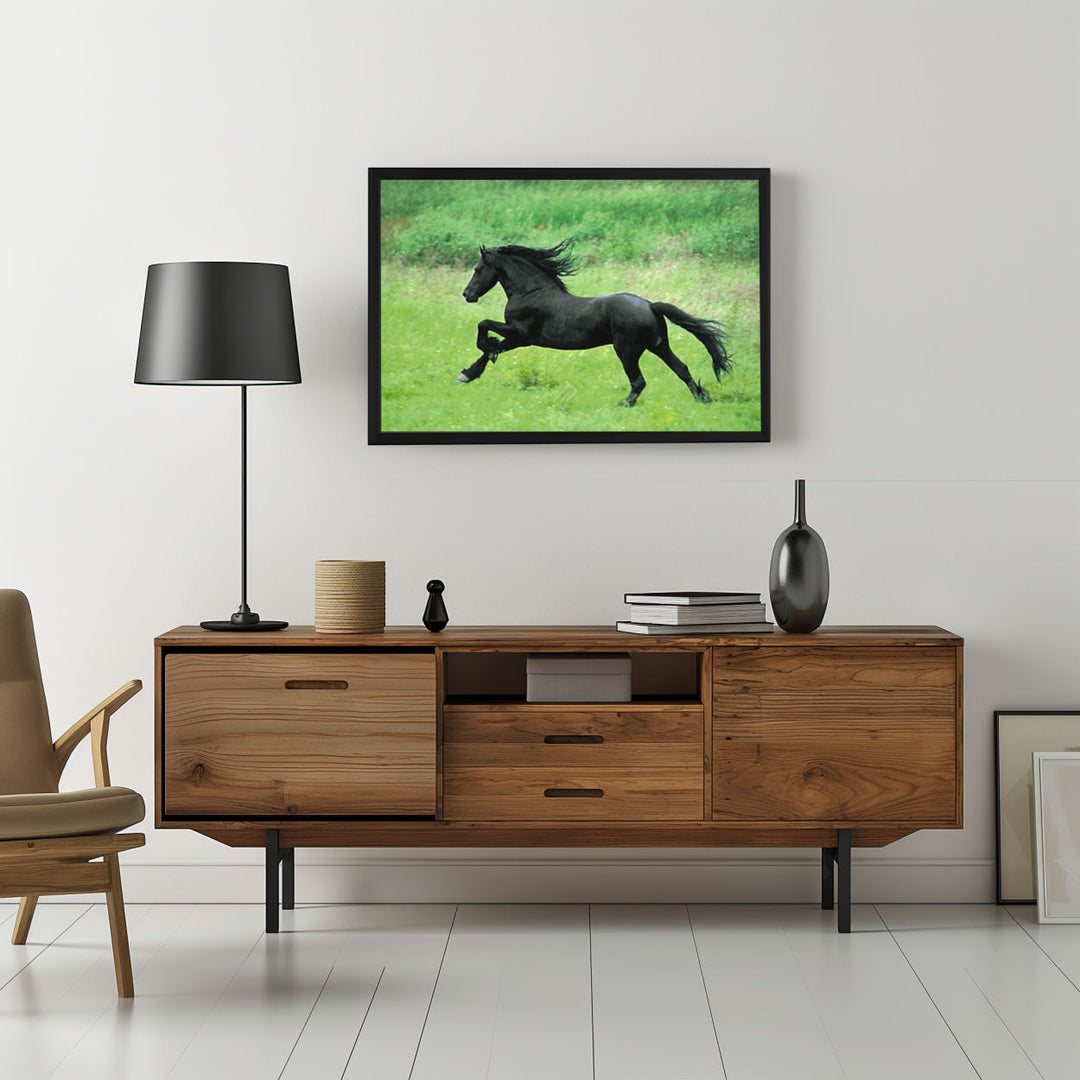 Background with Framed Poster