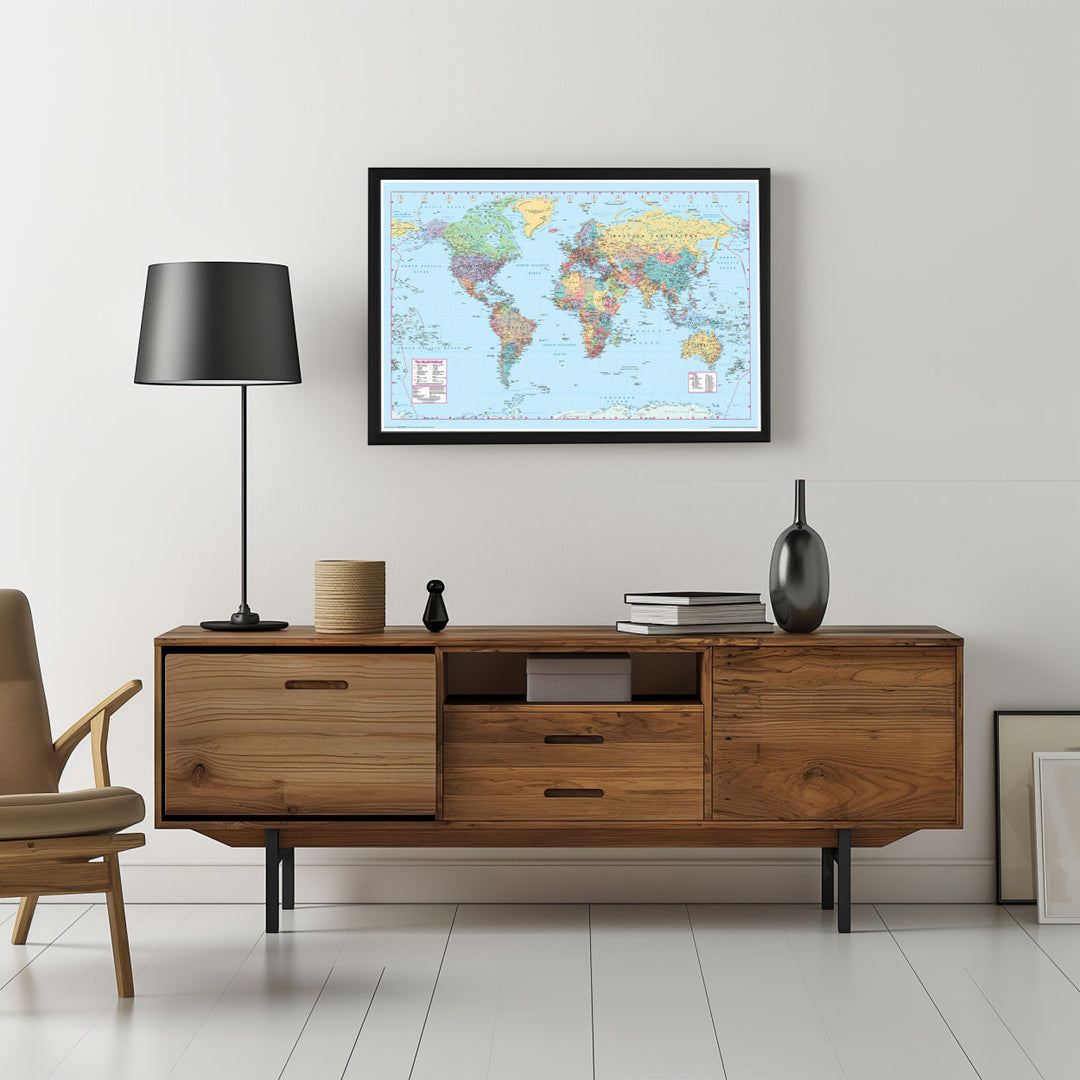 Background with Framed Poster