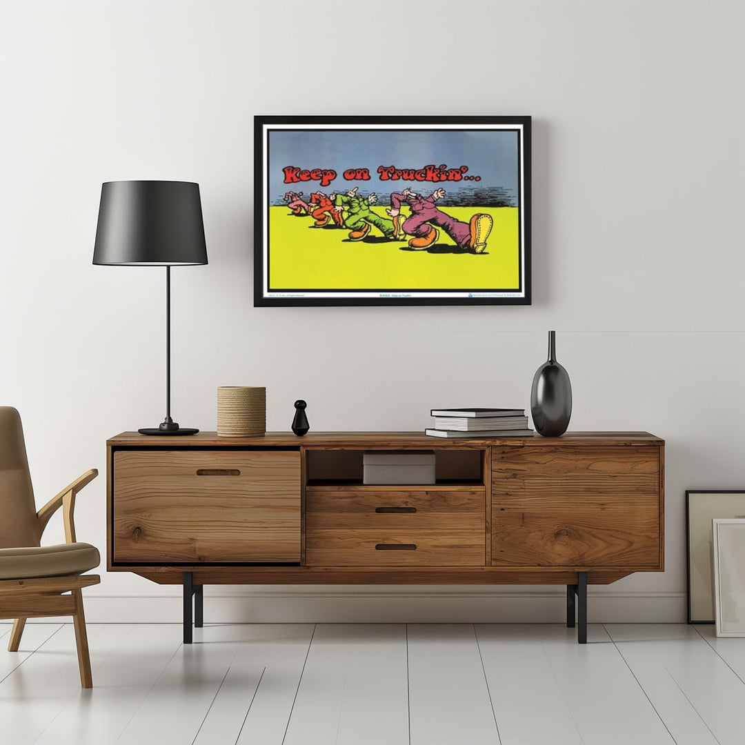 Background with Framed Poster