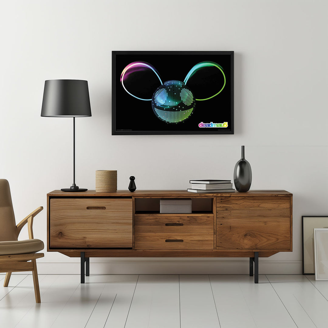 Background with Framed Poster