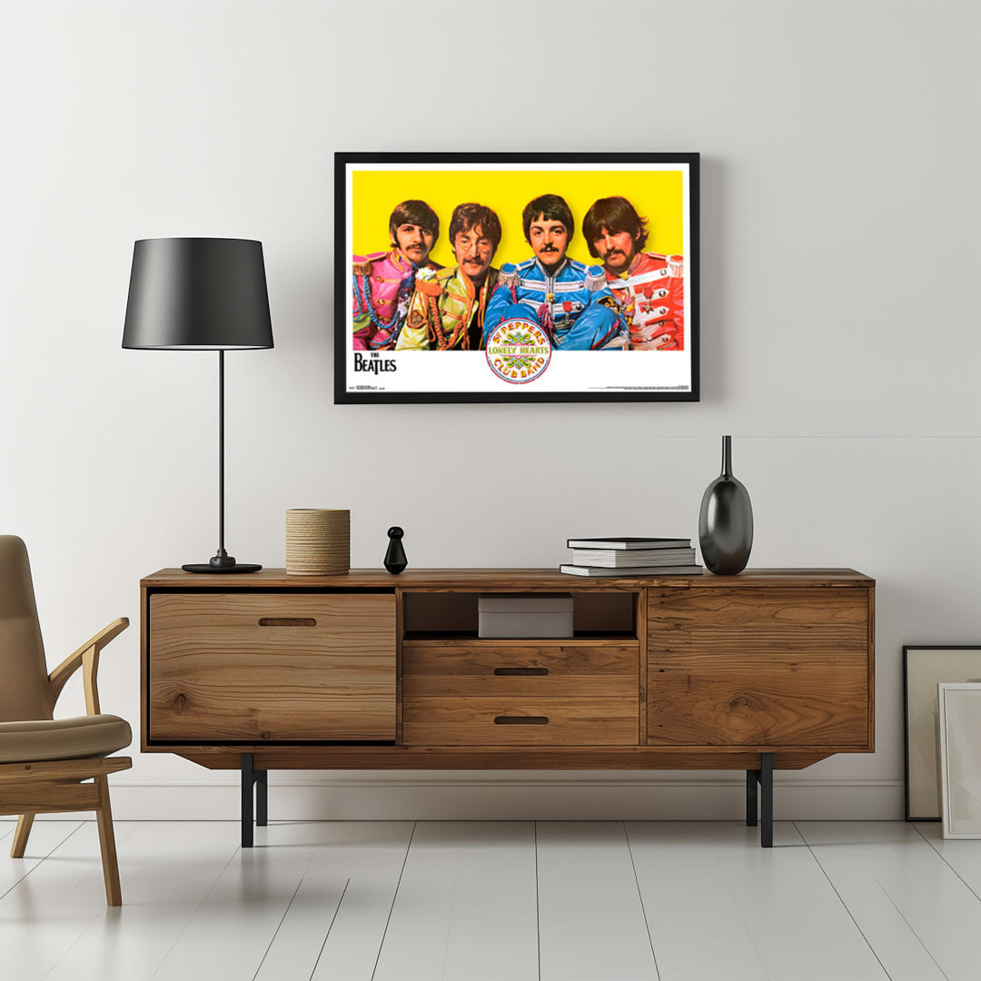 Background with Framed Poster