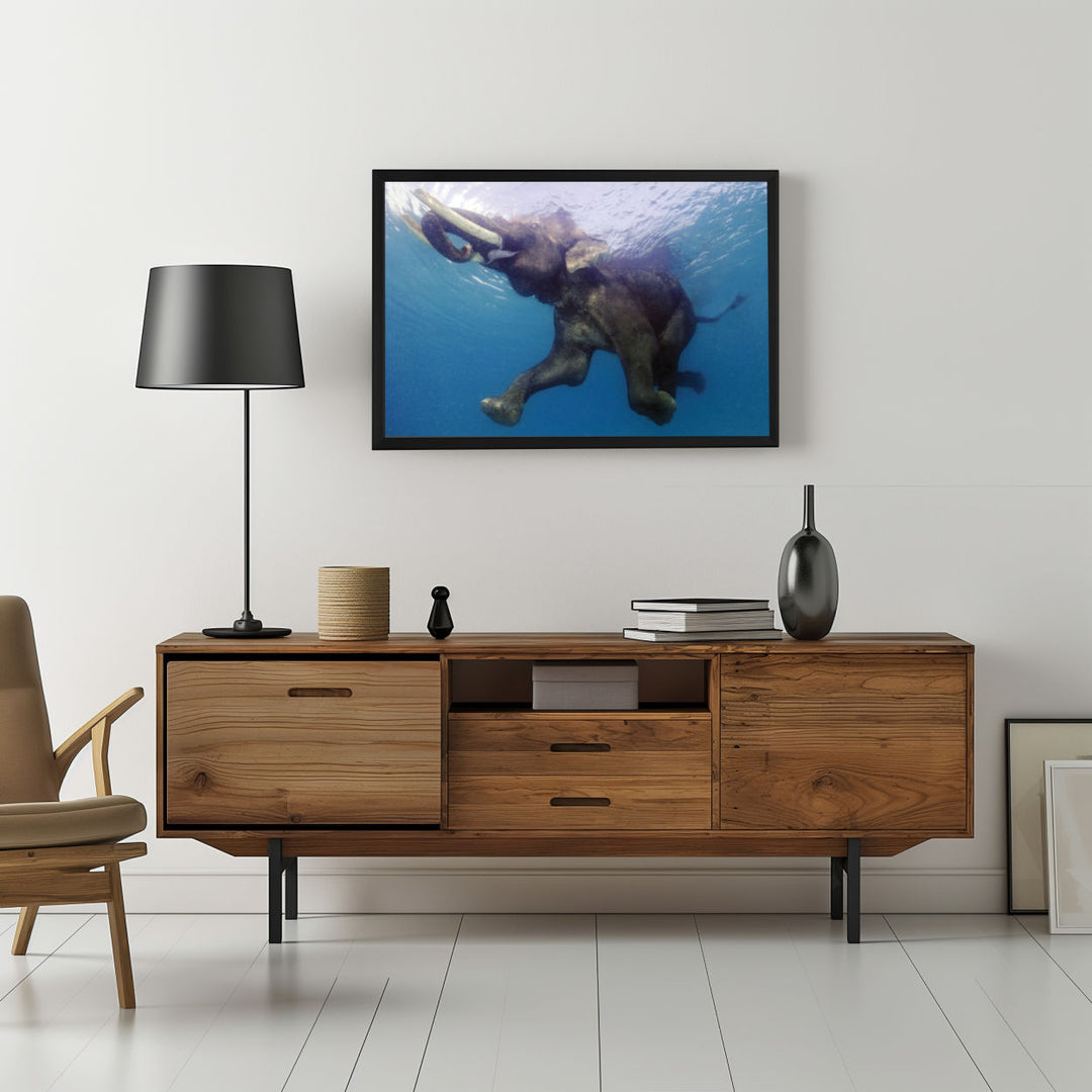 Background with Framed Poster