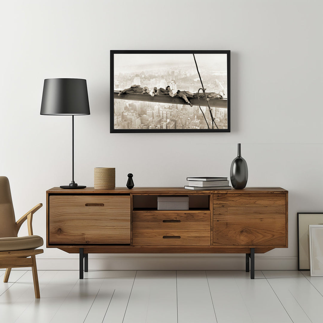 Background with Framed Poster