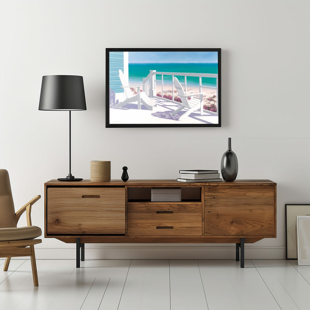 Background with Framed Poster