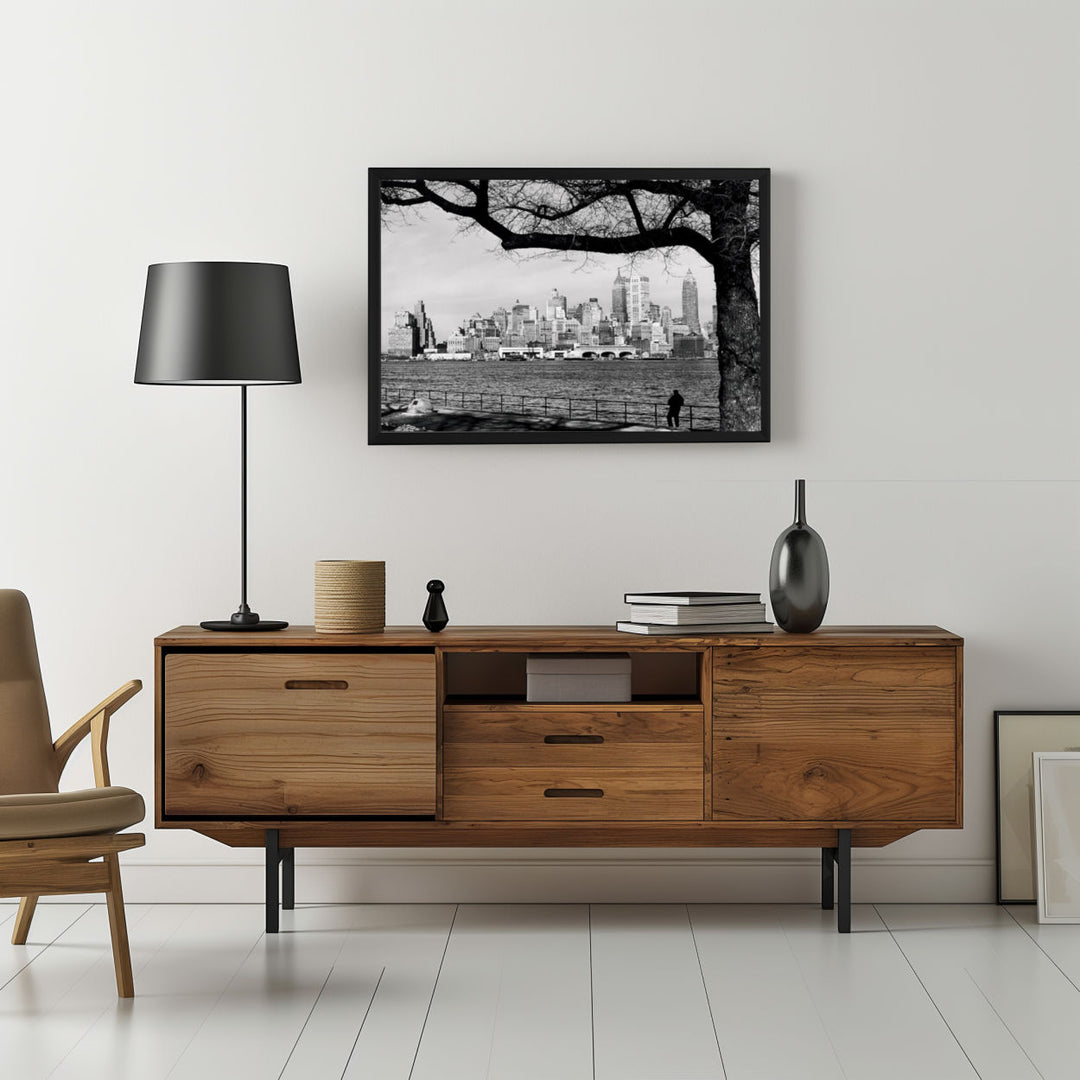 Background with Framed Poster