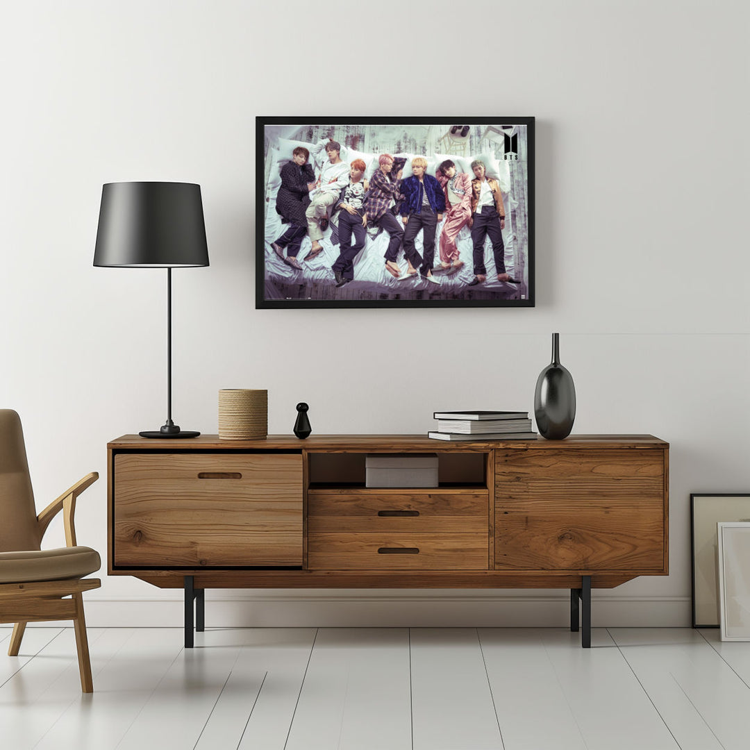Background with Framed Poster