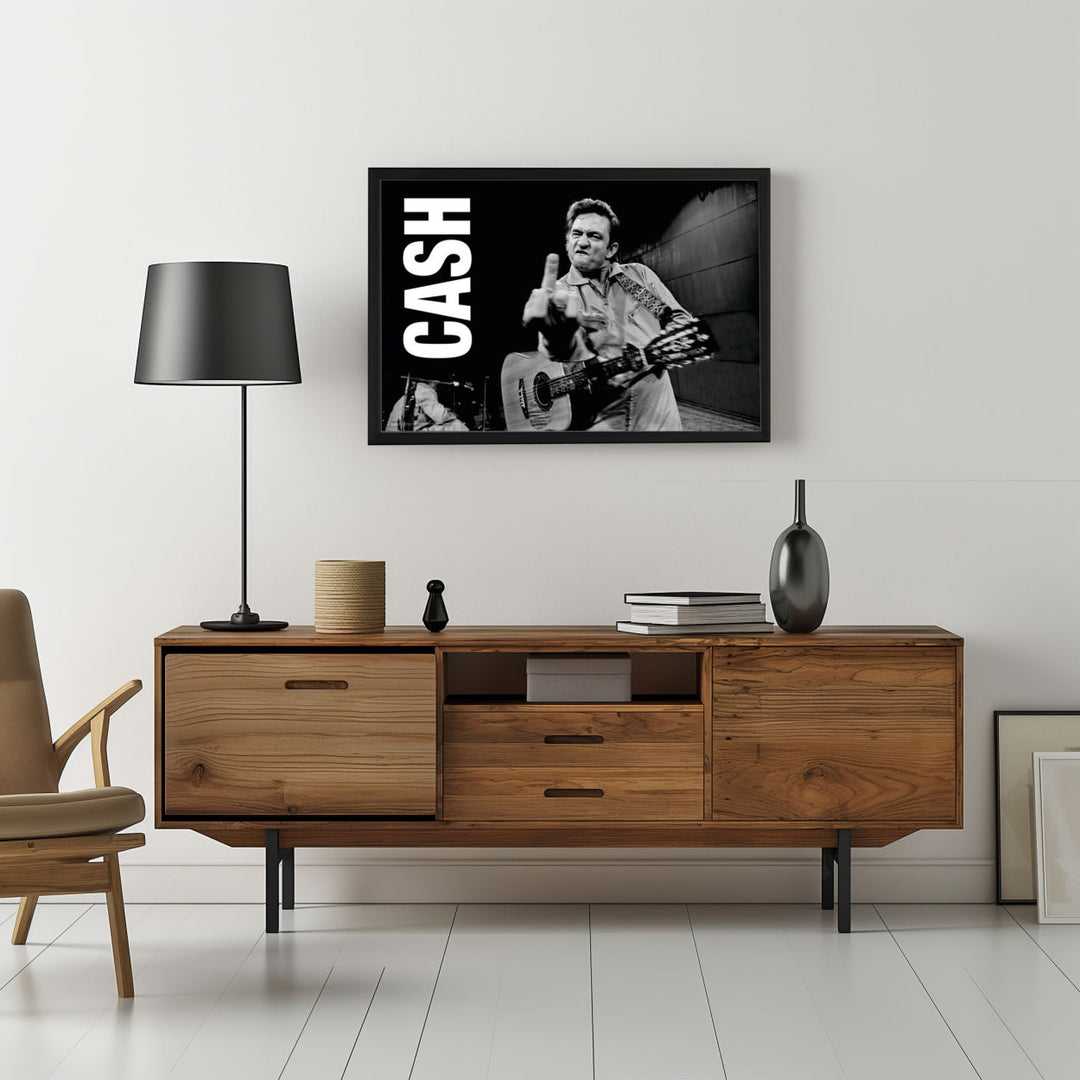 Background with Framed Poster