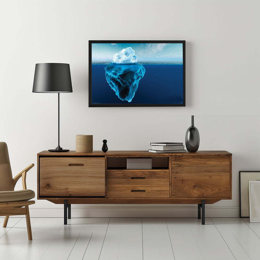 Background with Framed Poster