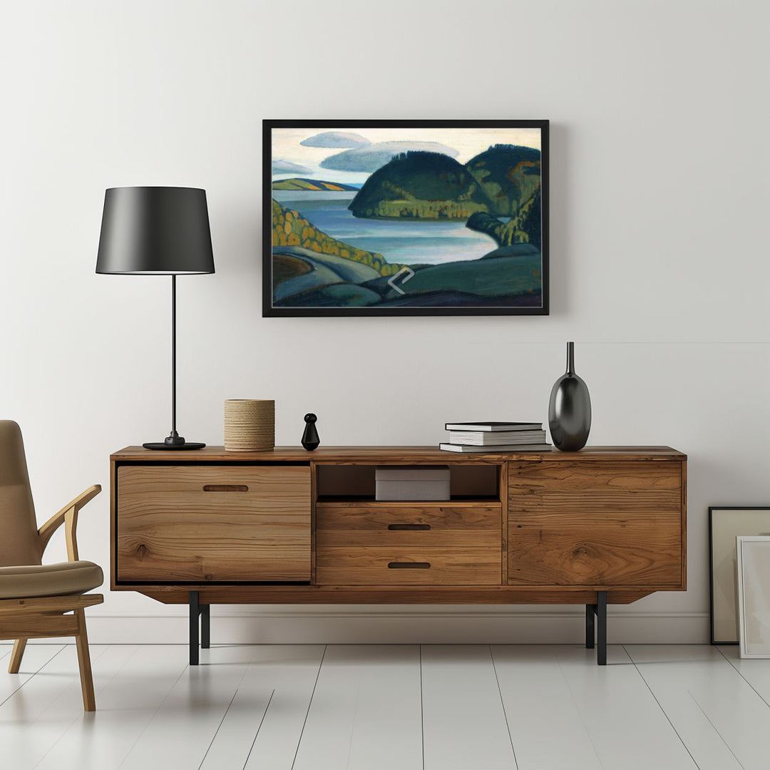 Background with Framed Poster