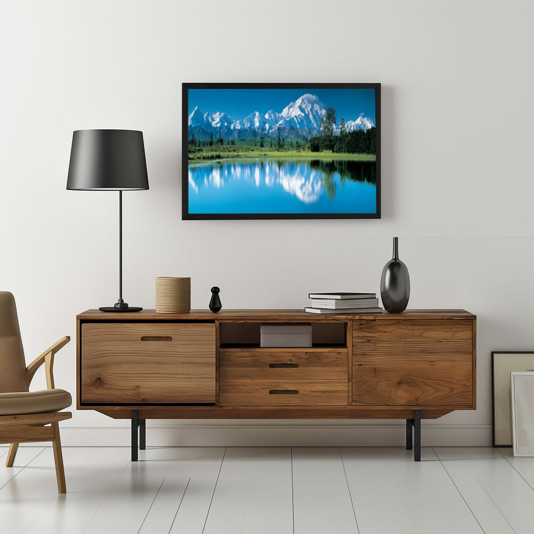 Background with Framed Poster