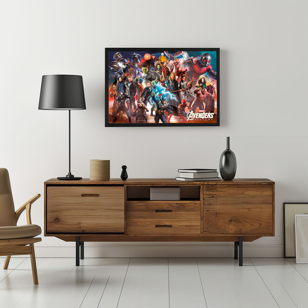 Background with Framed Poster