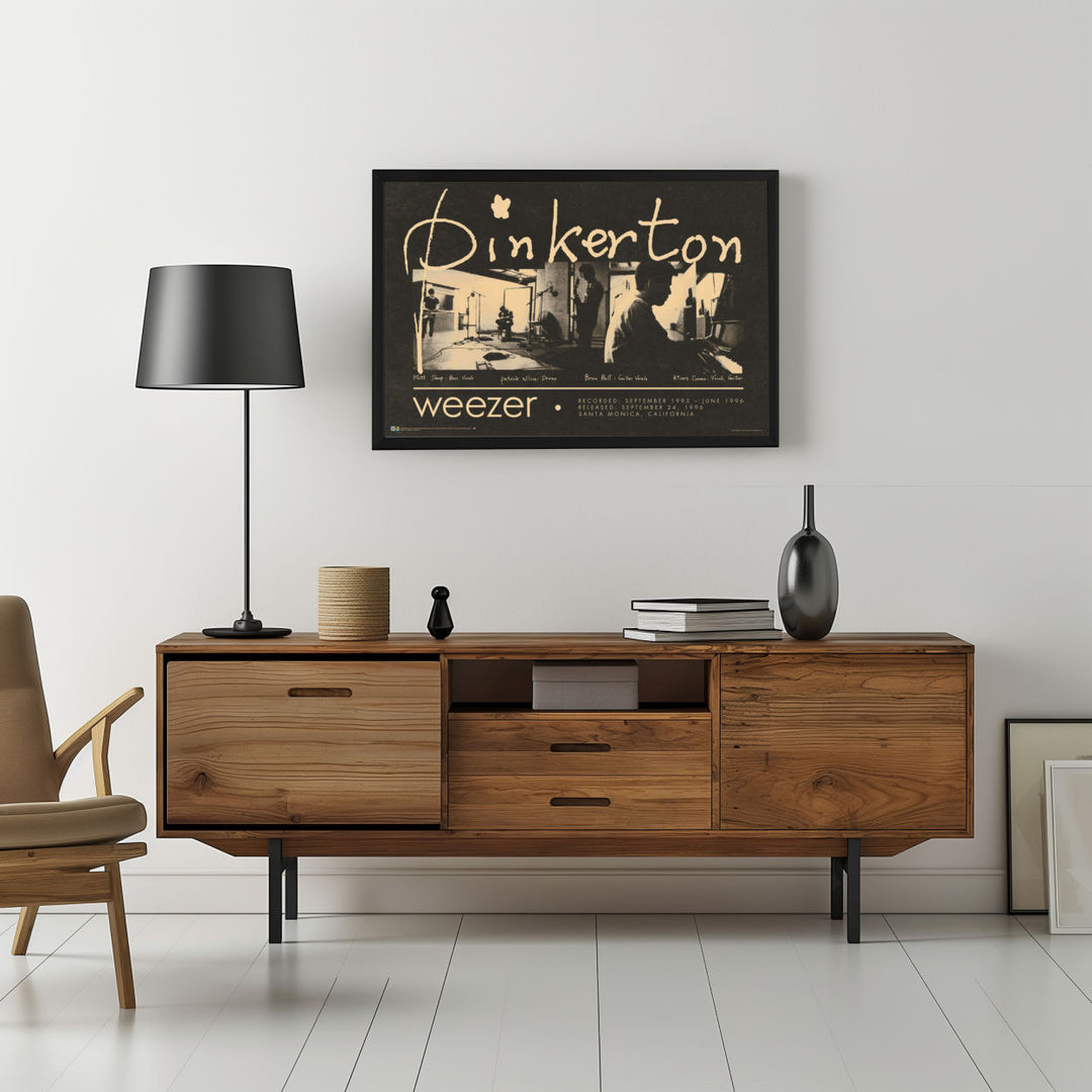 Background with Framed Poster