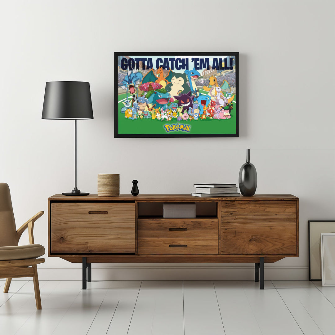 Background with Framed Poster