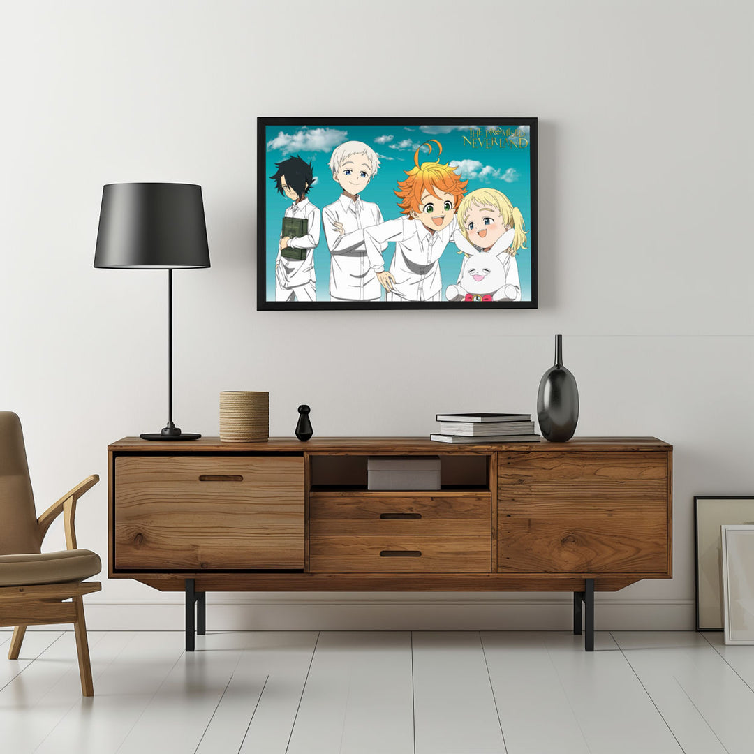 Background with Framed Poster