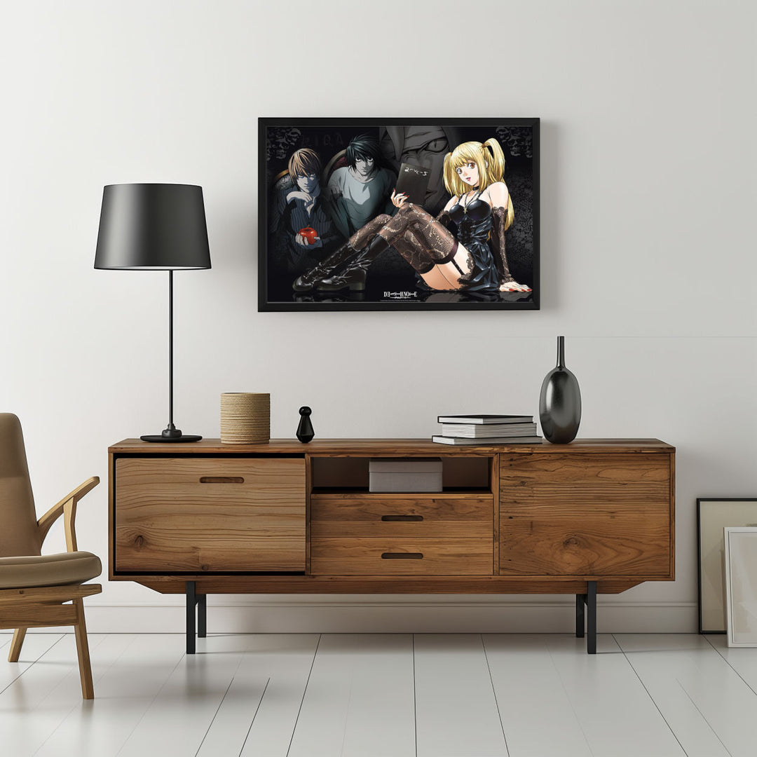Background with Framed Poster