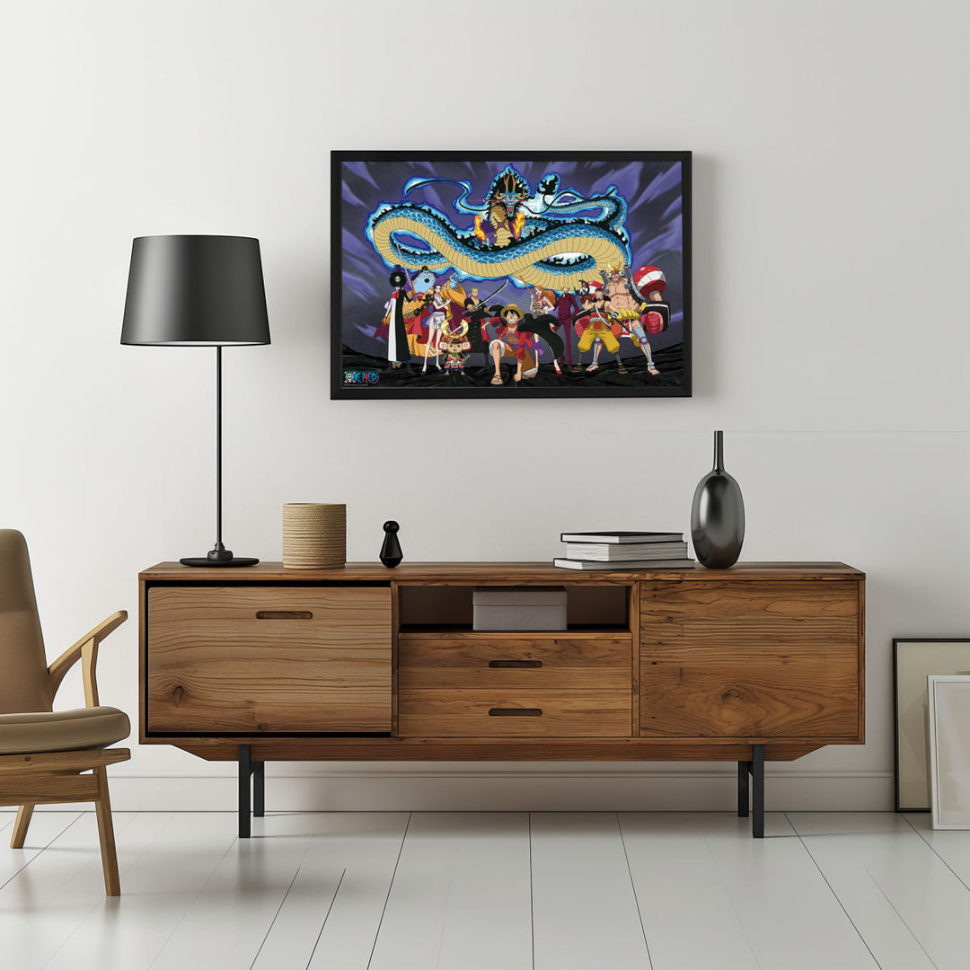 Background with Framed Poster