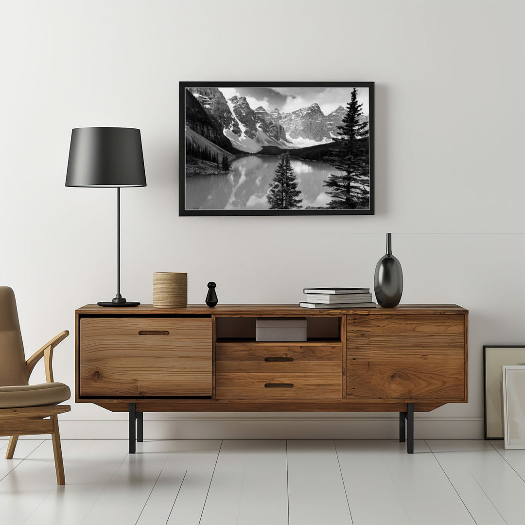 Background with Framed Poster