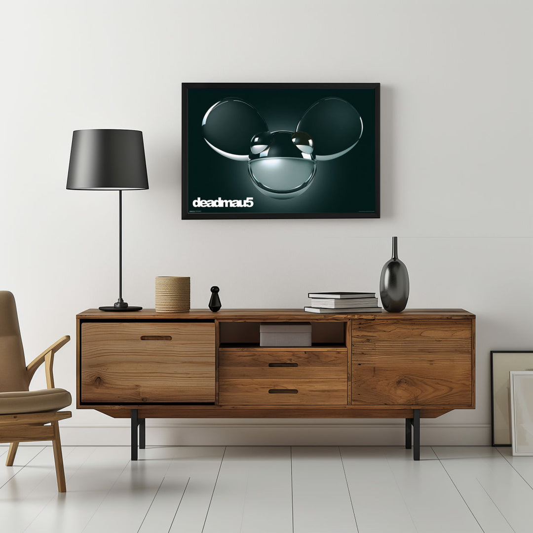 Background with Framed Poster