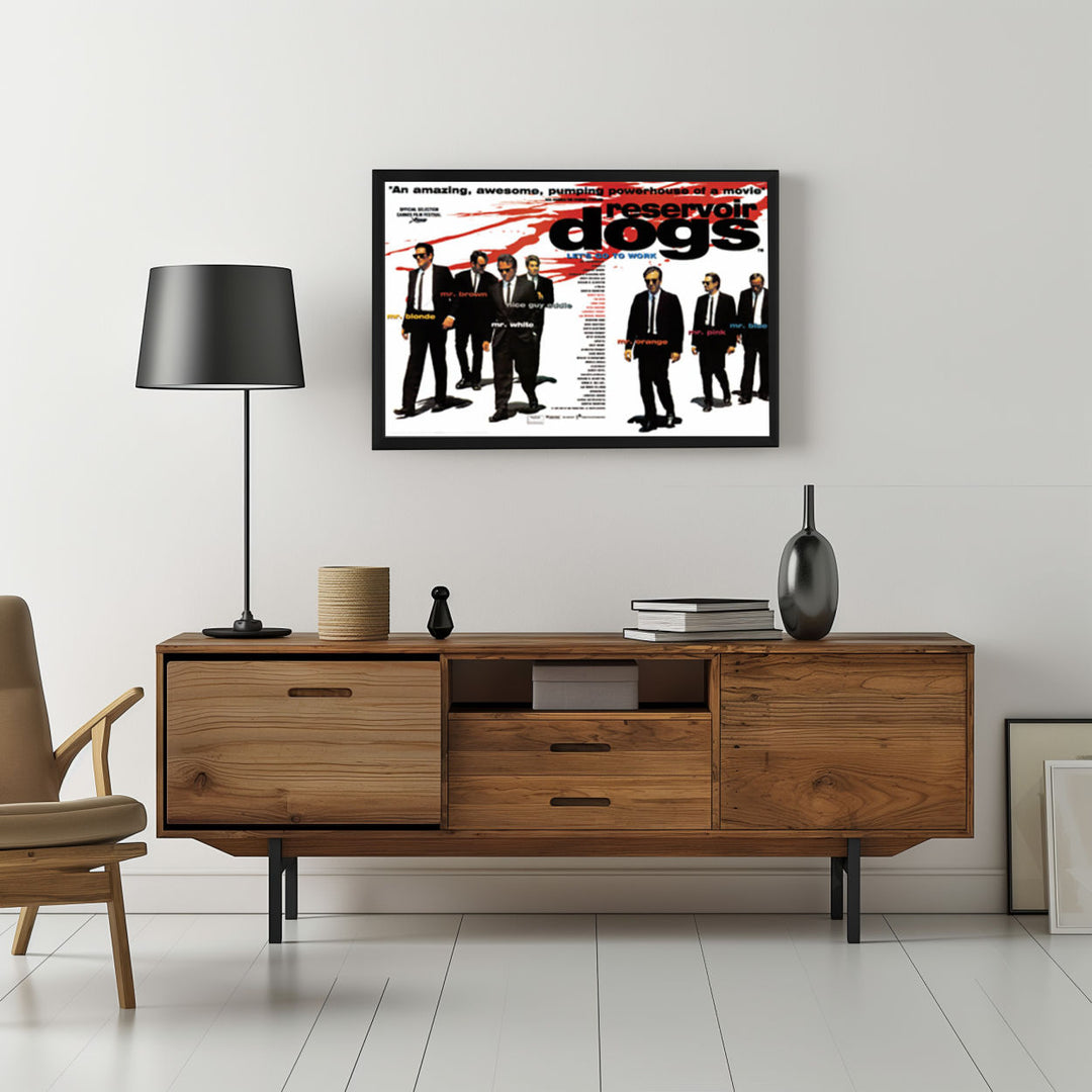 Background with Framed Poster