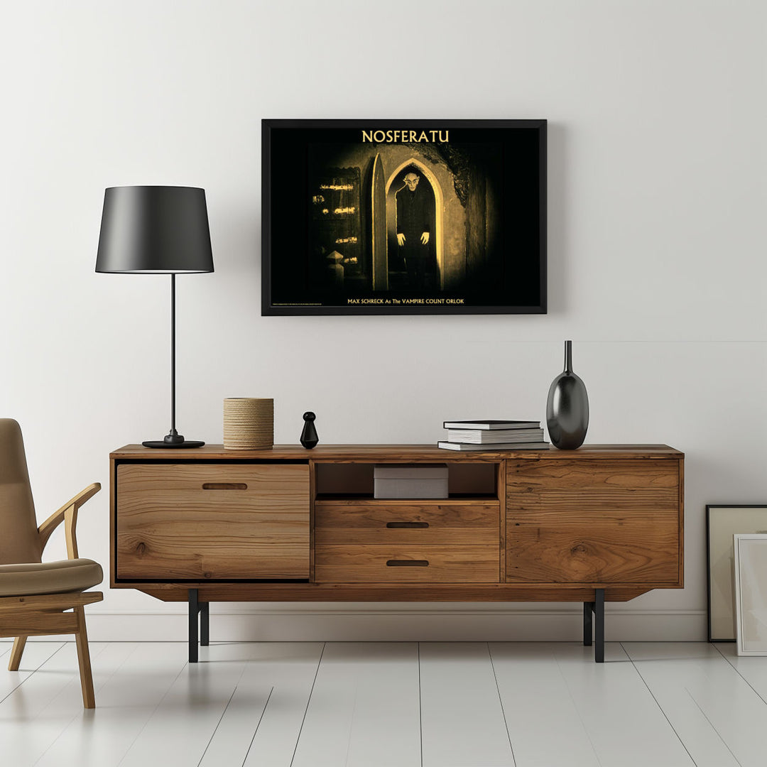 Background with Framed Poster