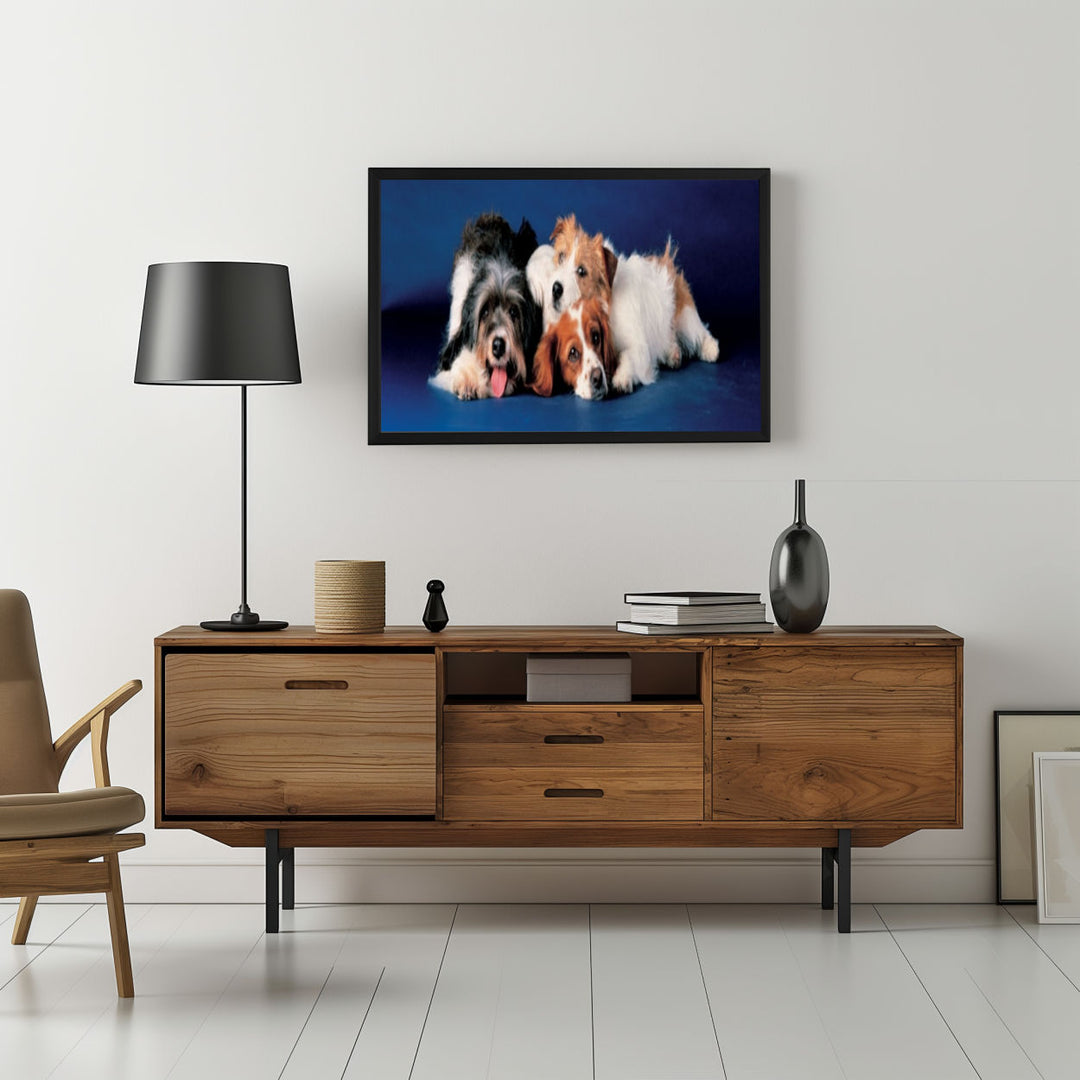 Background with Framed Poster