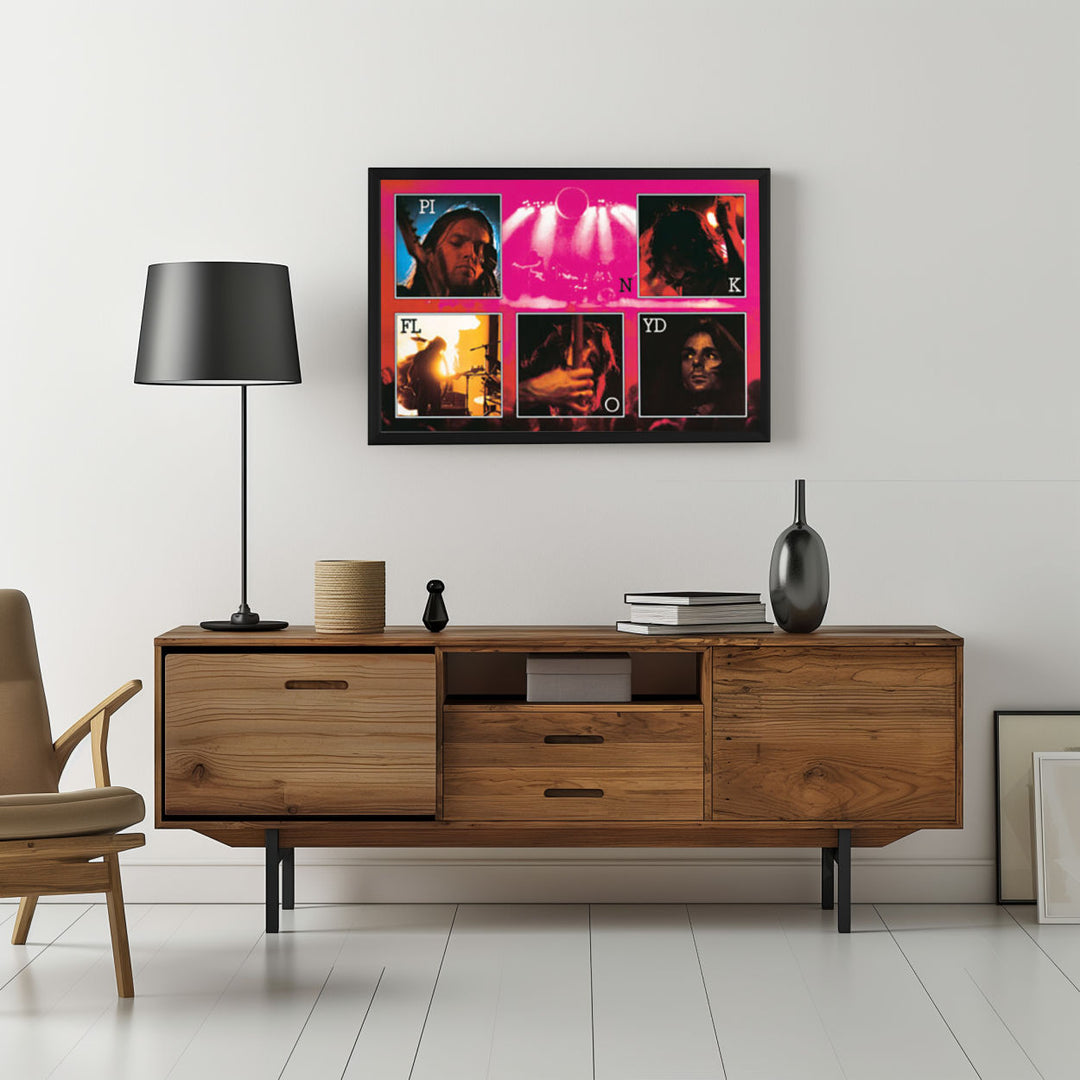 Background with Framed Poster