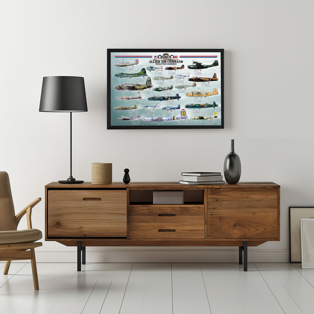 Background with Framed Poster