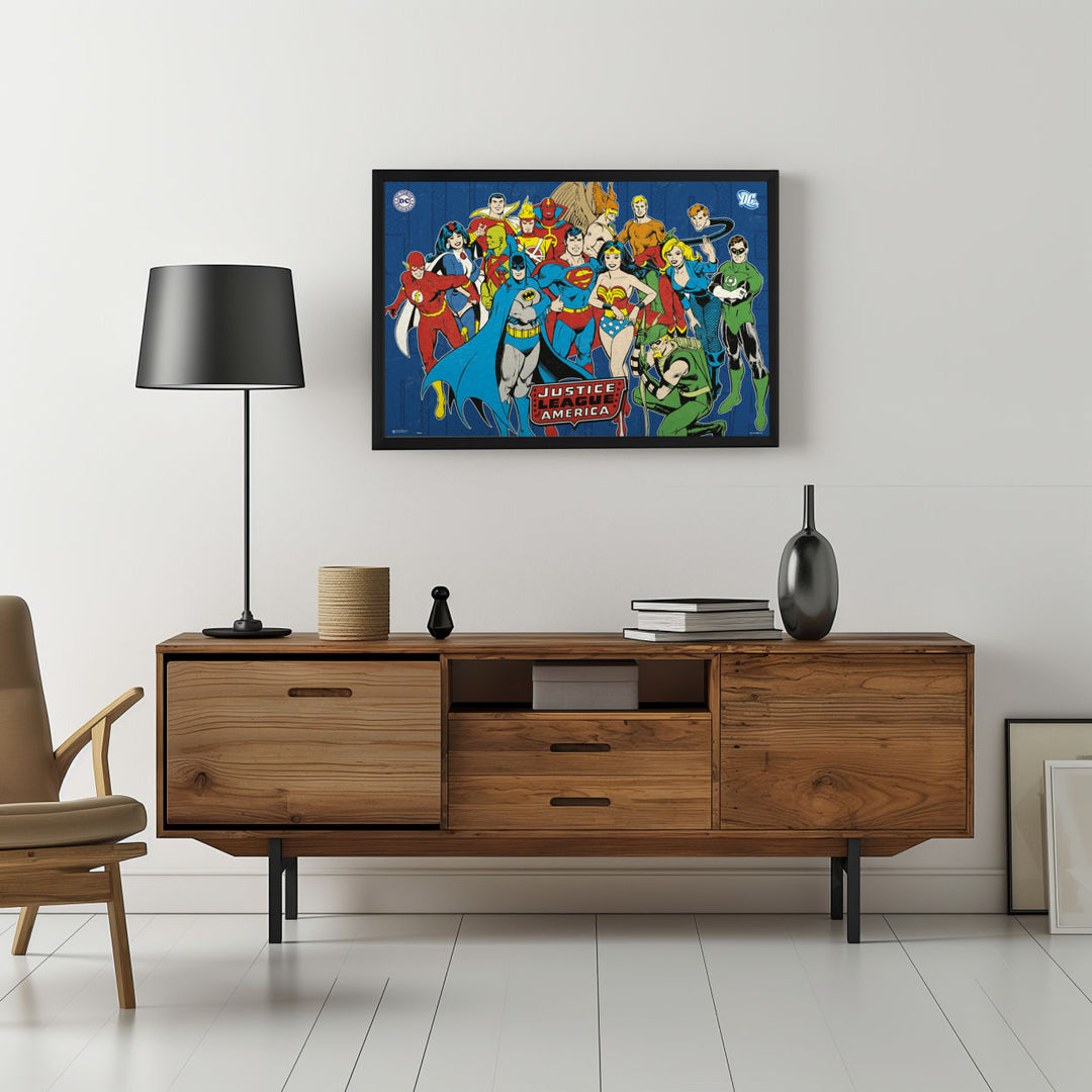 Background with Framed Poster