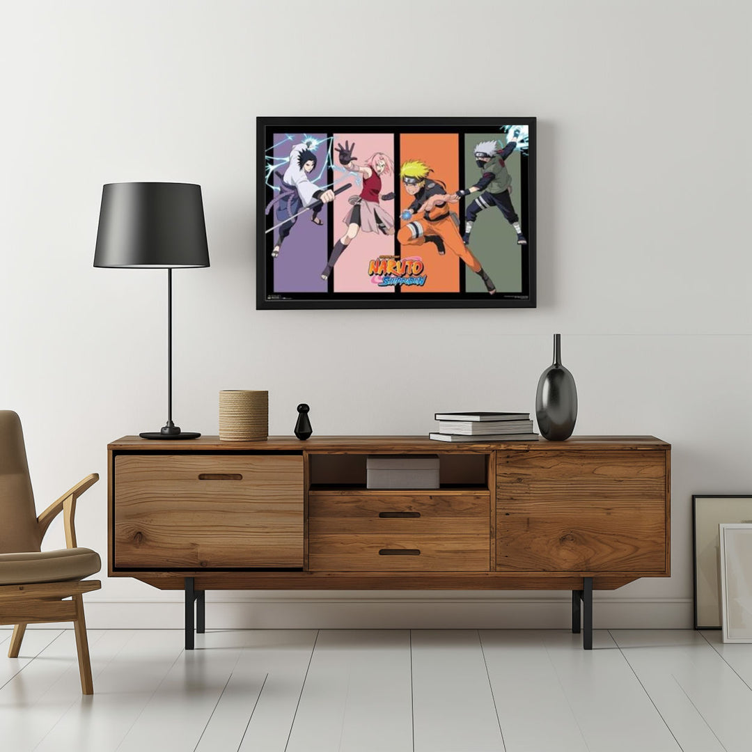 Background with Framed Poster