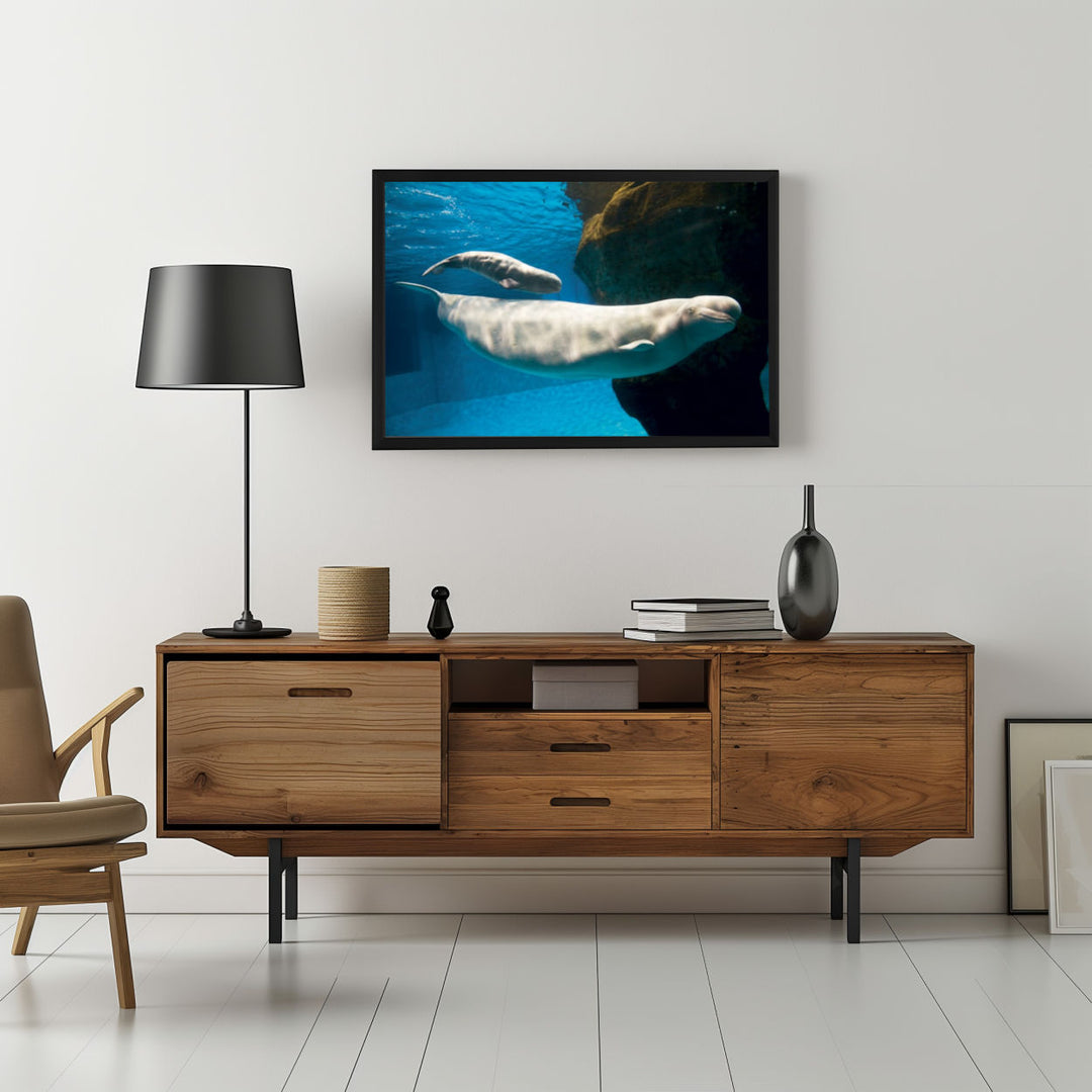 Background with Framed Poster