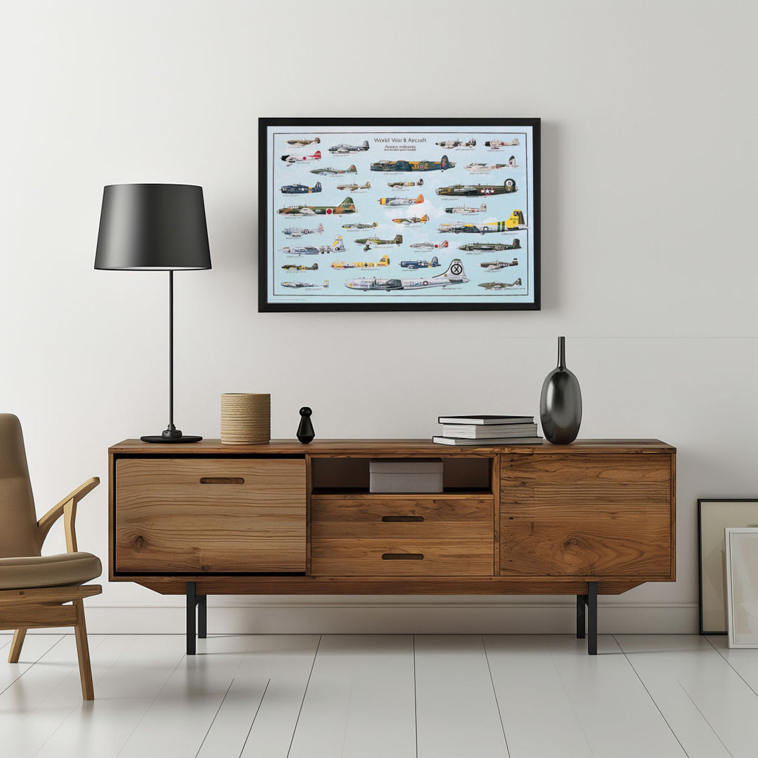 Background with Framed Poster