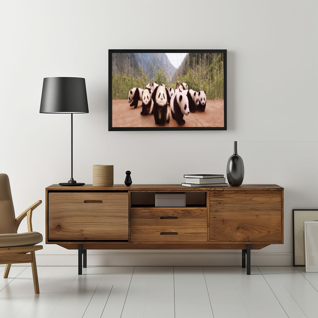 Background with Framed Poster