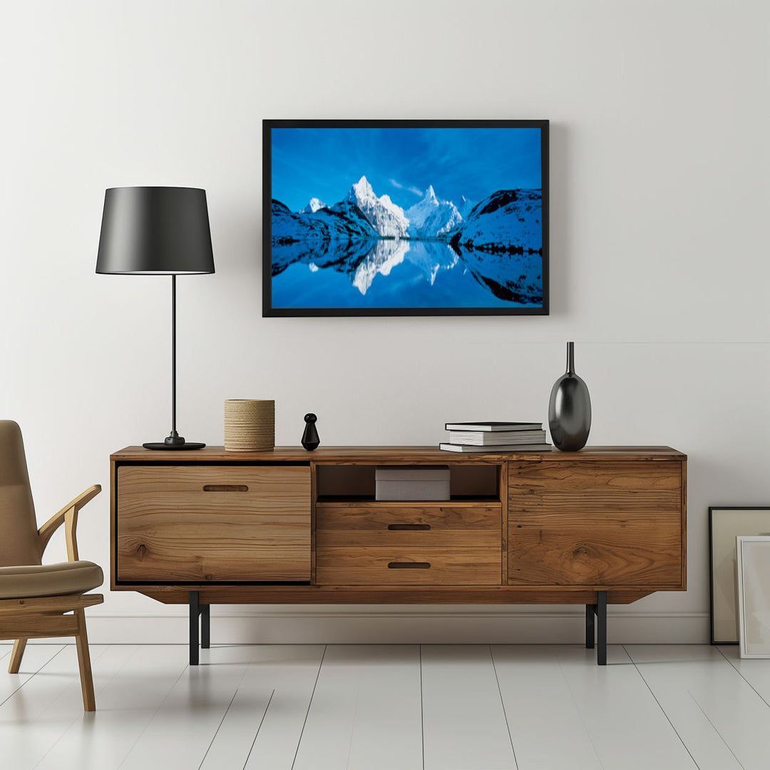 Background with Framed Poster