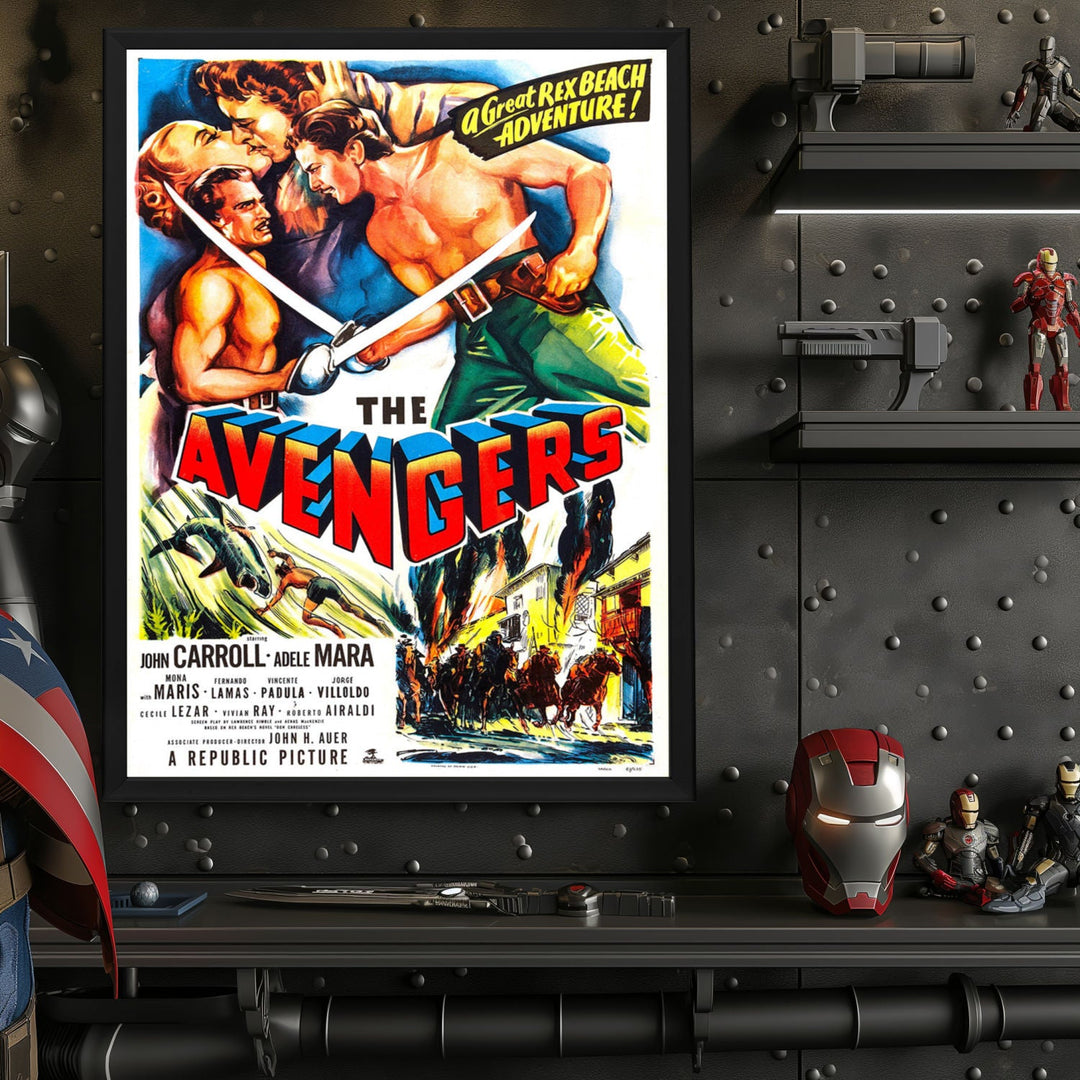 "Avengers" (1950) Framed Movie Poster