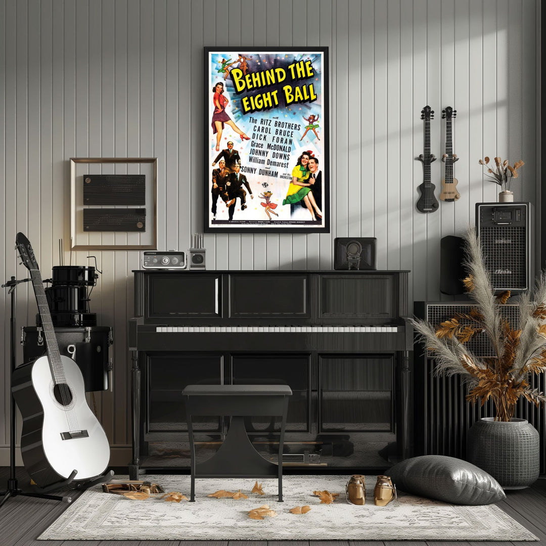 "Behind The Eight Ball" (1942) Framed Movie Poster