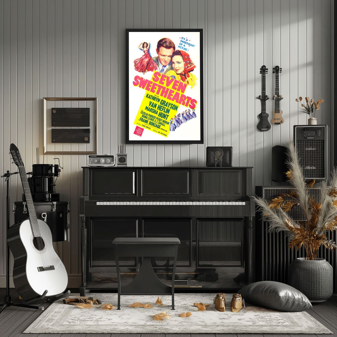 "Seven Sweethearts" (1942) Framed Movie Poster