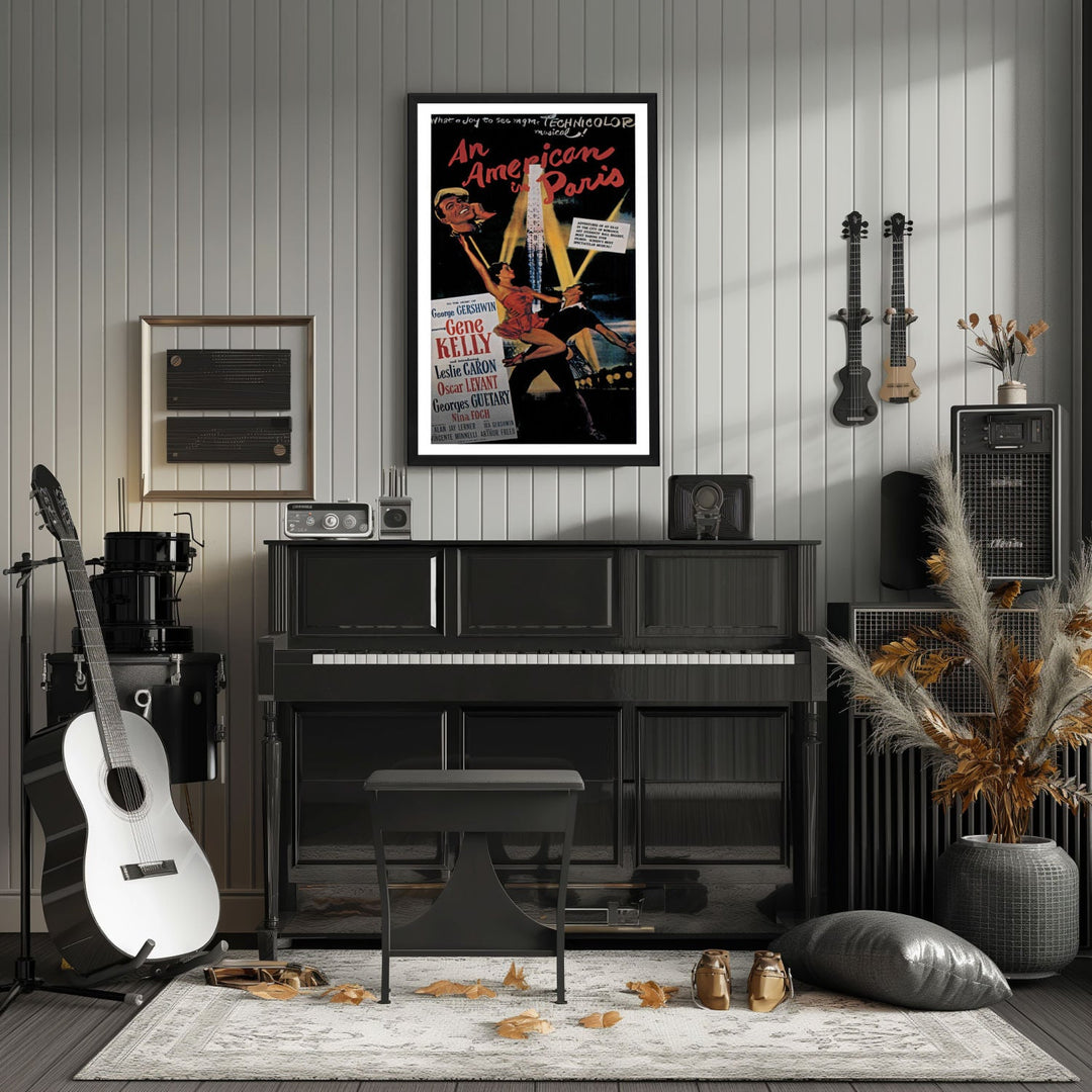 "American In Paris" (1951) Framed Movie Poster