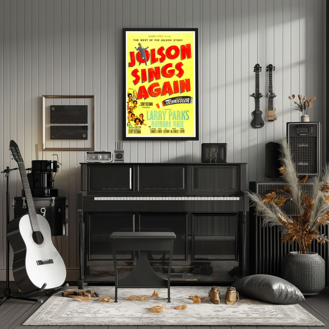 "Jolson Sings Again" (1949) Framed Movie Poster