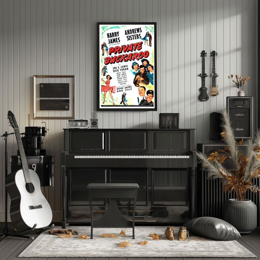 "Private Buckaroo" (1942) Framed Movie Poster
